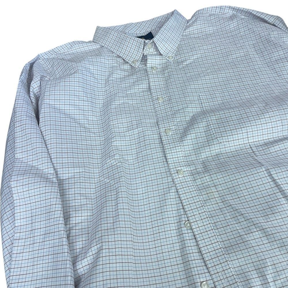 Stafford coolmax size 5XL Men's Checkered Shirt like new